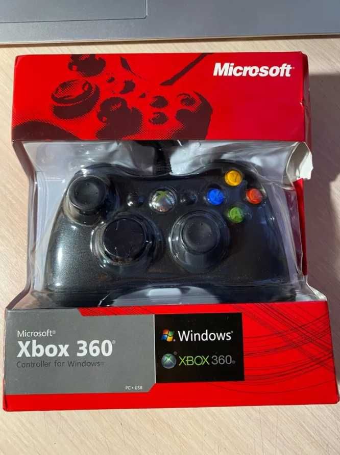 Жичен джойстик за компютър Xbox 360, геймпад най-добро качество