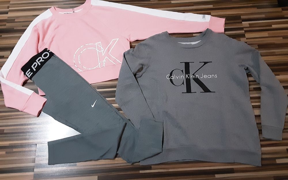 (XS) NIKE PRO-Calvin klein оригинални клин и блузи