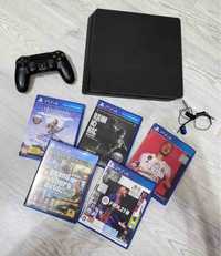 PlayStation 4 slim - 1TB + игровые диски , Продам ПС4 слим 1ТБ