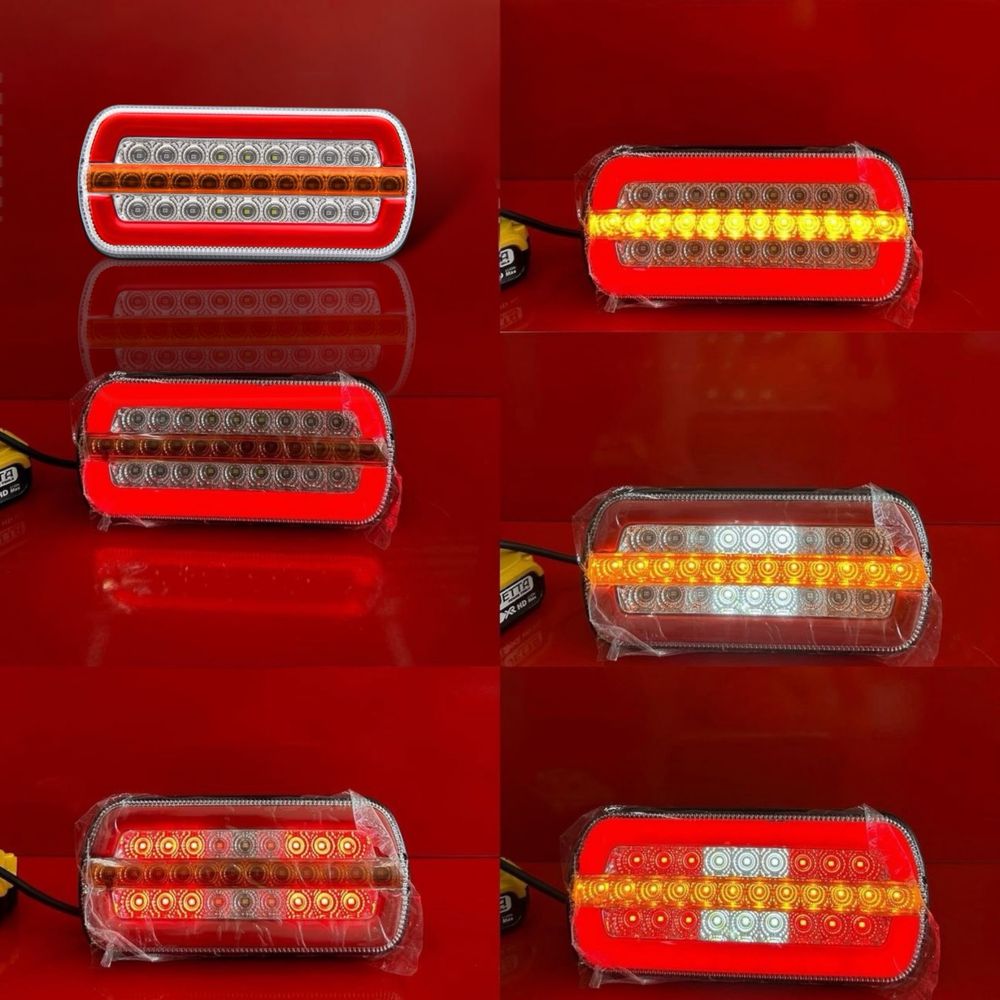 НОВ МОДЕЛ LED Неонови Стопове за платформа ремарке бус 12V LED Стопове