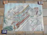 Poster cu harta Acropola din Atena Grecia 40 X 50 cm in limba greaca