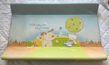 Saltea de infasat bebe,50x80 cm, cu 2 laturi protectoare moi