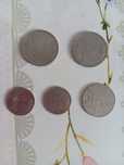 100 lei (1994, 1995), 25 bani (1966), 3 lei (1963)