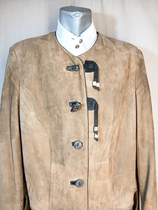 Sacou bavarez Nr 56/58, blazer Tracht barbati Oktoberfest, haina piele