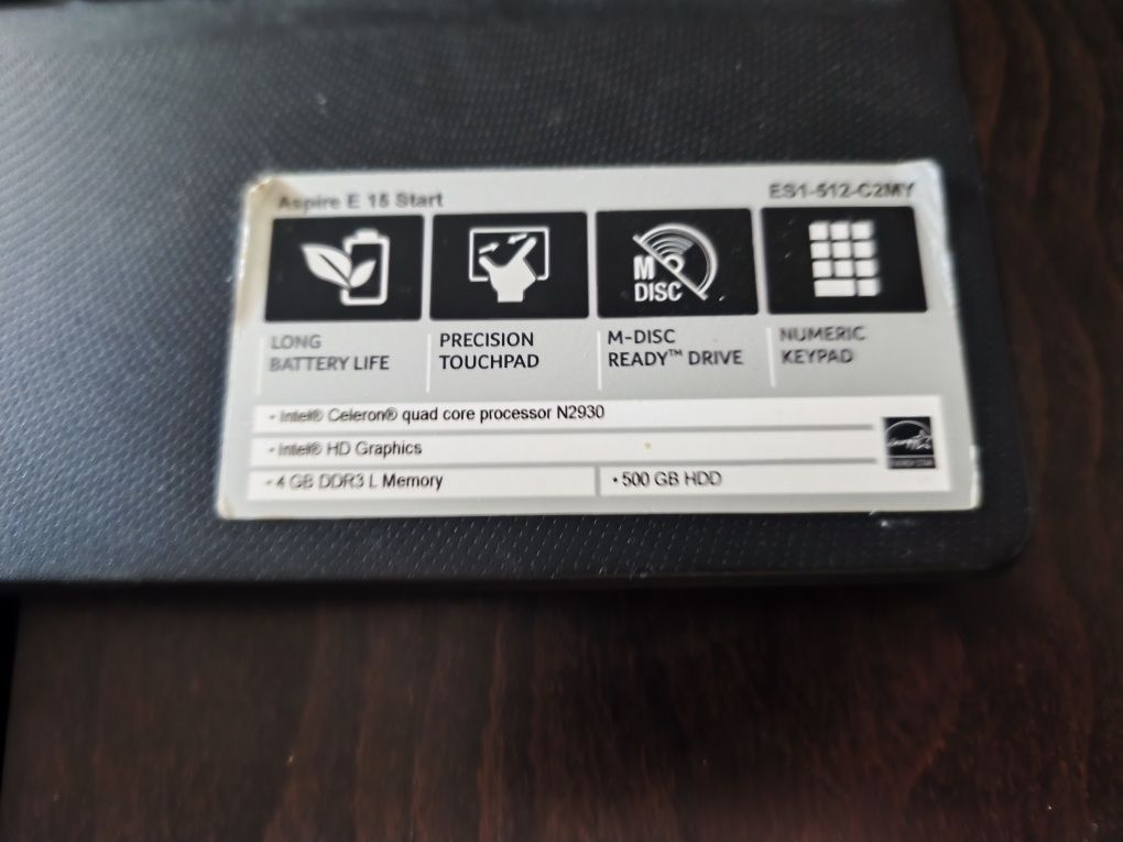 Leptop acer aspire E15