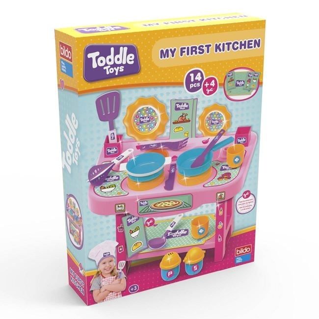 Детска кухня с 14 аксесоара/кухня за игра