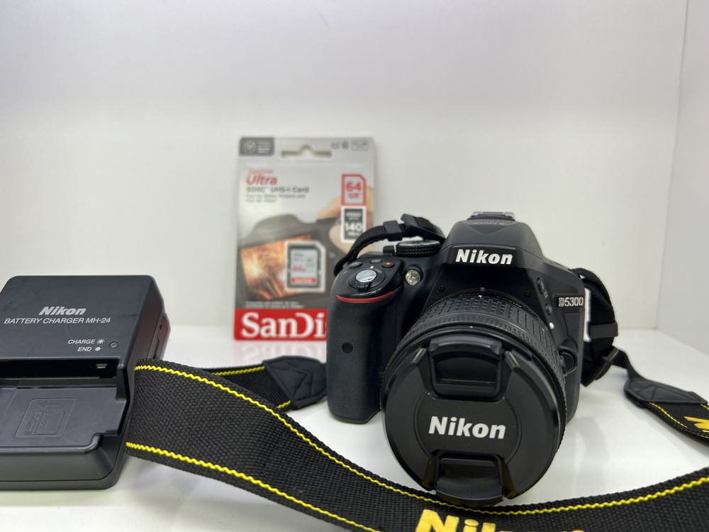 Nikon D5300 /18-55 vr kit как новый гарантия от магазина