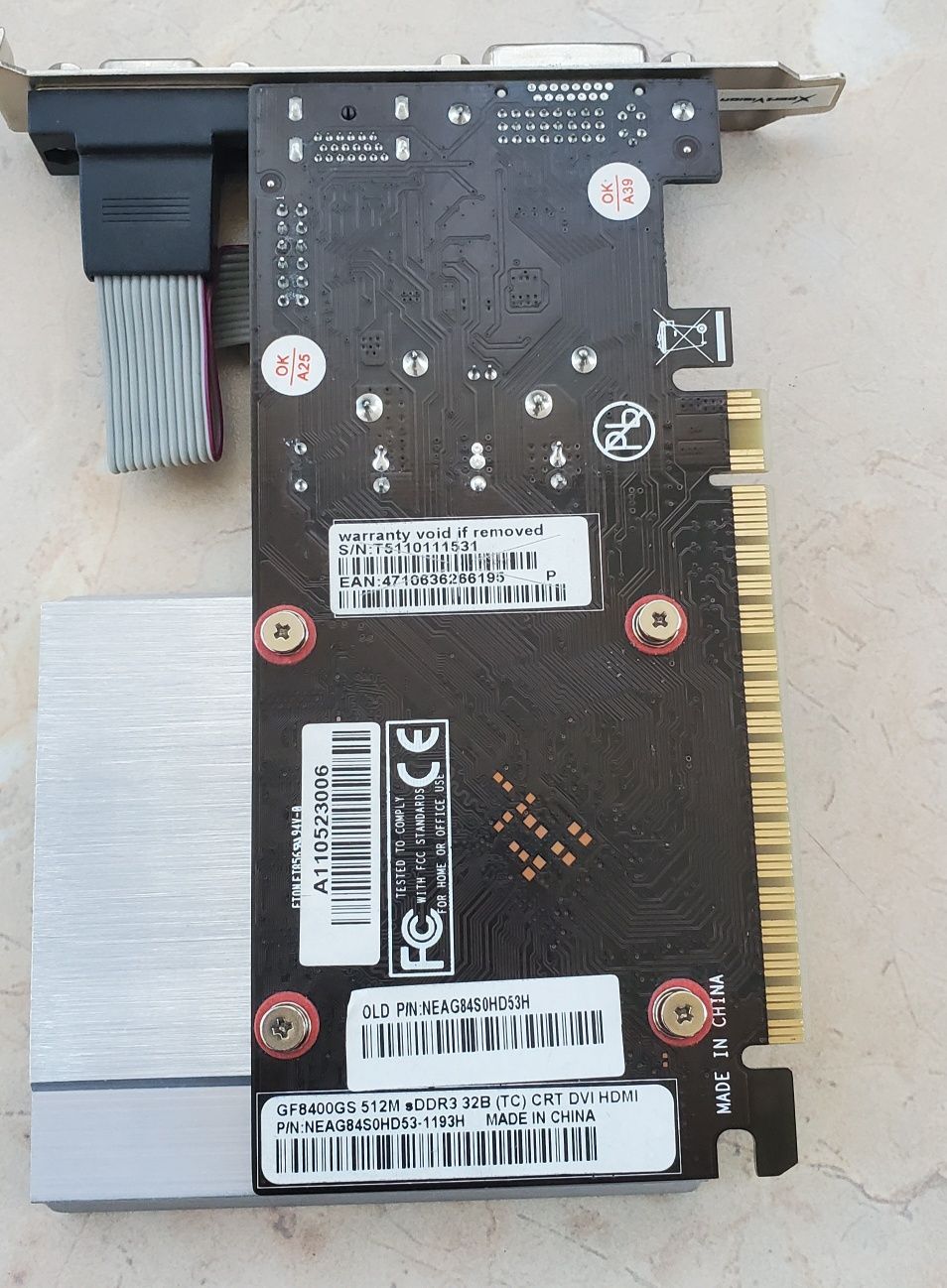 Видео Карта Palit GeForce 8400GS 512MB DDR3