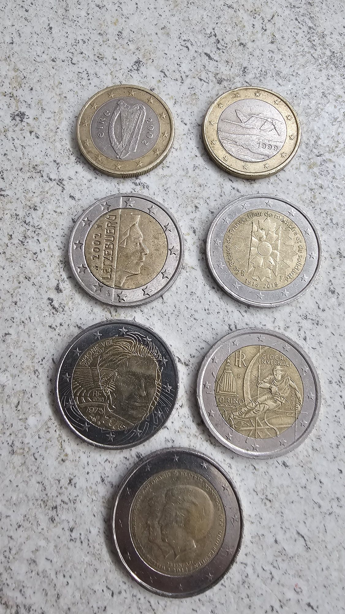 Monede 1 euro și 2 euro