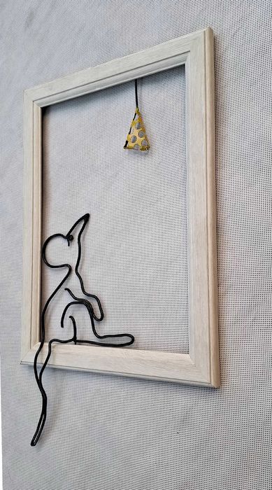 Арт декорация "Мишка и сиренце" – Авторска Изработка