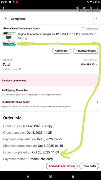 Incarcator NOU Dualtron Minimotors 60V