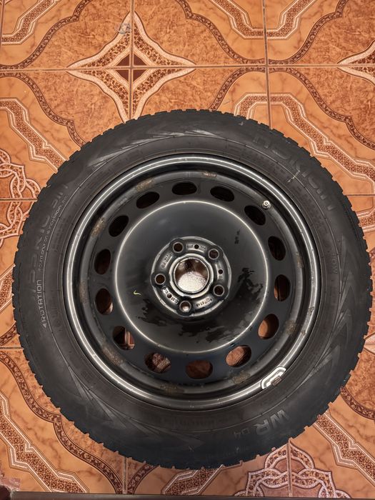 Set 4 anvelope cu janta de tabla pentru skoda Octavia