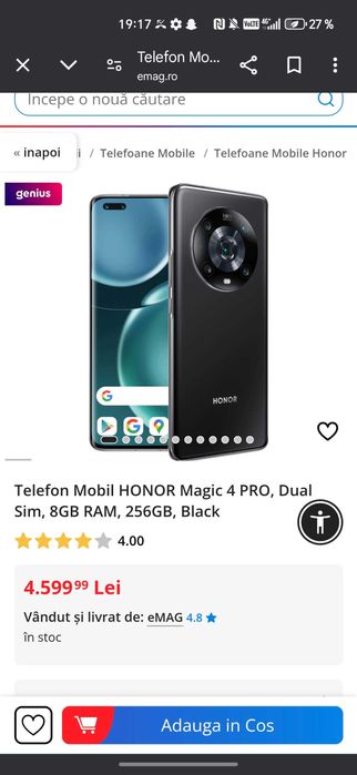 Honor magic 4 pro, impecabil, telefon foarte bun