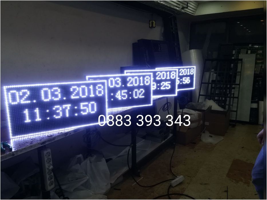 Информационно LED табло Екран ЛЕД Рекламни табели светещи табла табела