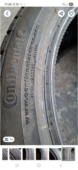 1buc 285 35 R20 Continental iarna M+S cauciuc anvelopa ms 20