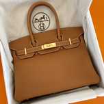 Birkin 30 Gold Bag