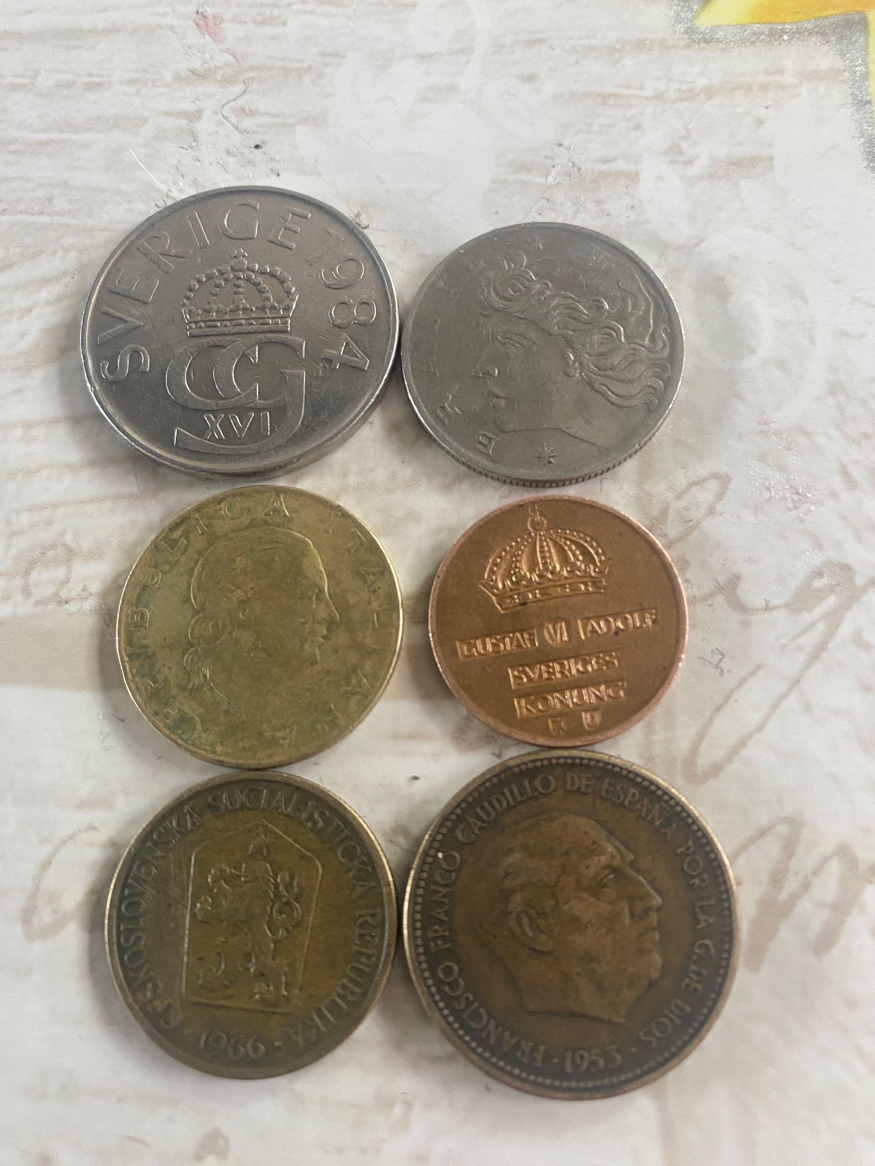 Monede vechi cuprinse între ani 1953-1984 din diferite tari
