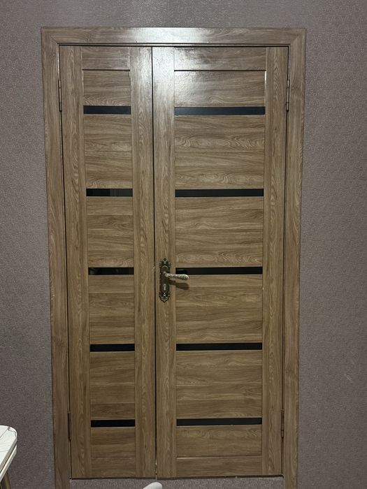Двойная дверь вместе с замком