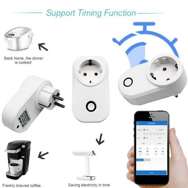 Интернет ключ WiFi Smart Plug  220V /16A. Контролен електромер