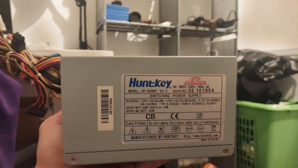 Жёсткий диск, блок питания