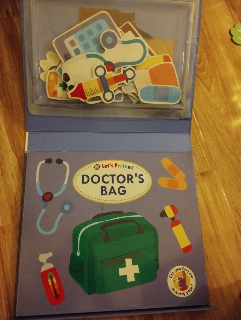 Puzzle  Doctor's Bag in limba engleză pentru preșcolari 2-4ani