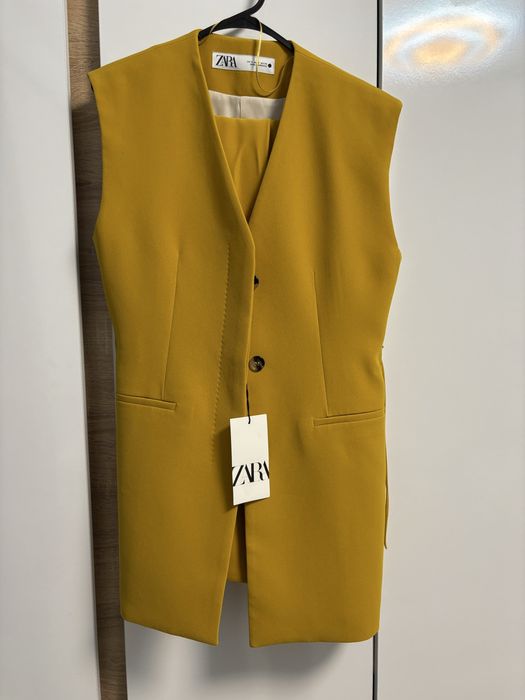 Костюм Zara елек S и панталон М размер с етикет, чисто нови