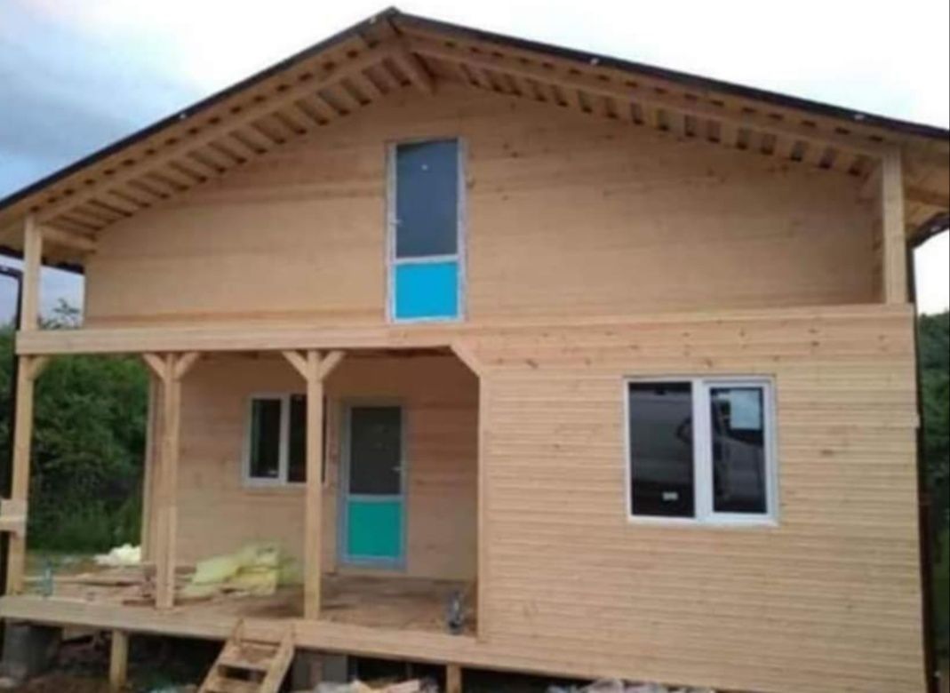 Casa pe structura metalica sau A frame