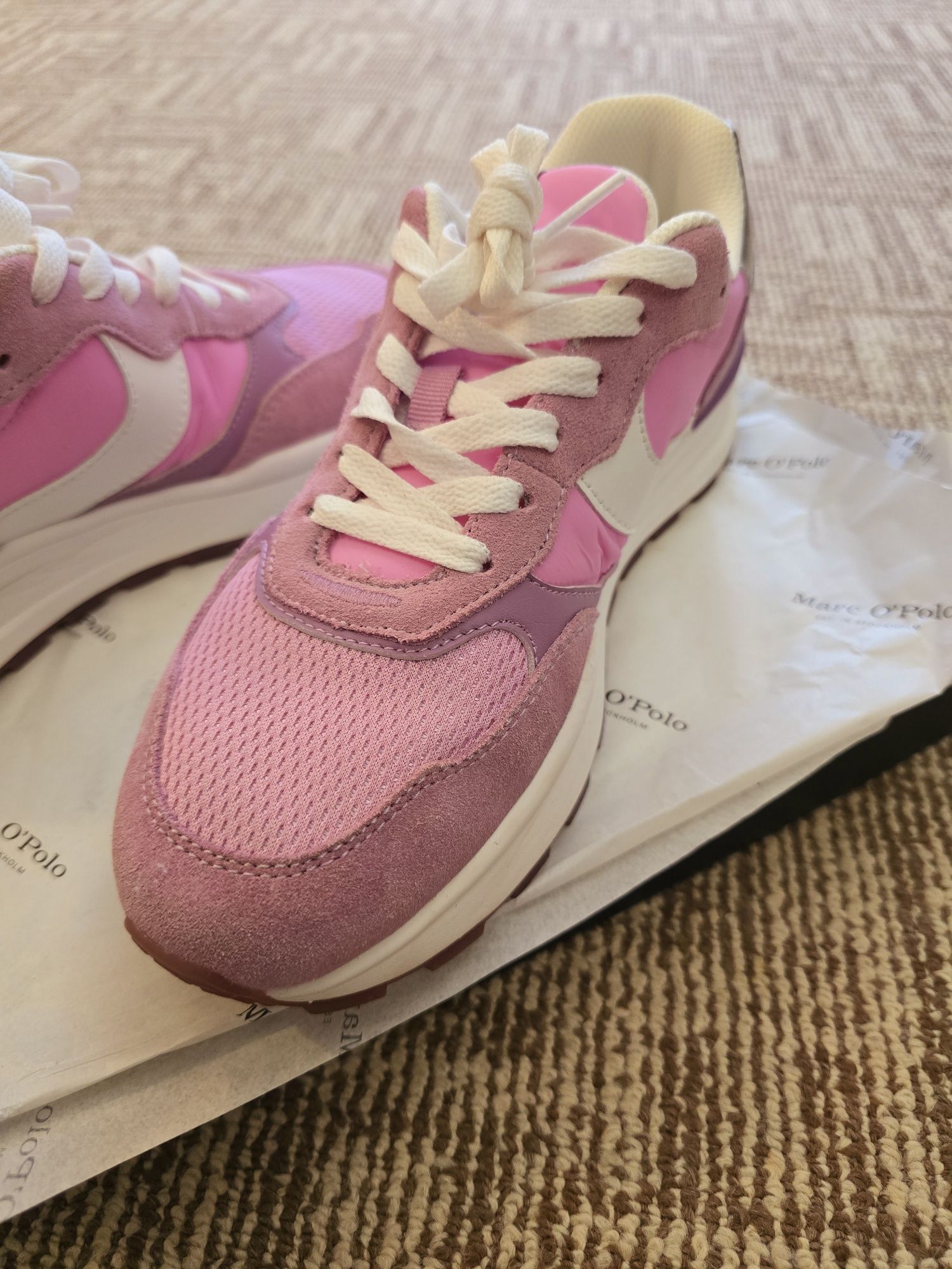Pantofi sport Marc O'Polo cu insertii de piele intoarsa si plasa