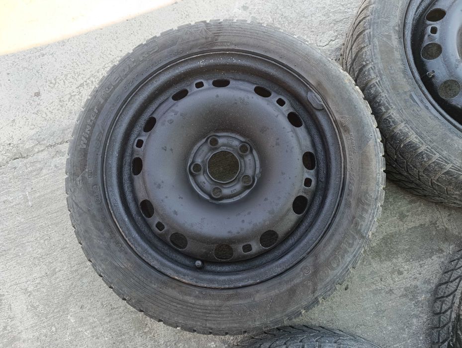 Джанти с гуми 15 цола 5х100 ЕТ43 за Ауди, VW. Шкода, Сеат - 6Q0610027M