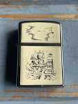Bricheta Zippo  Scrimshaw Ship