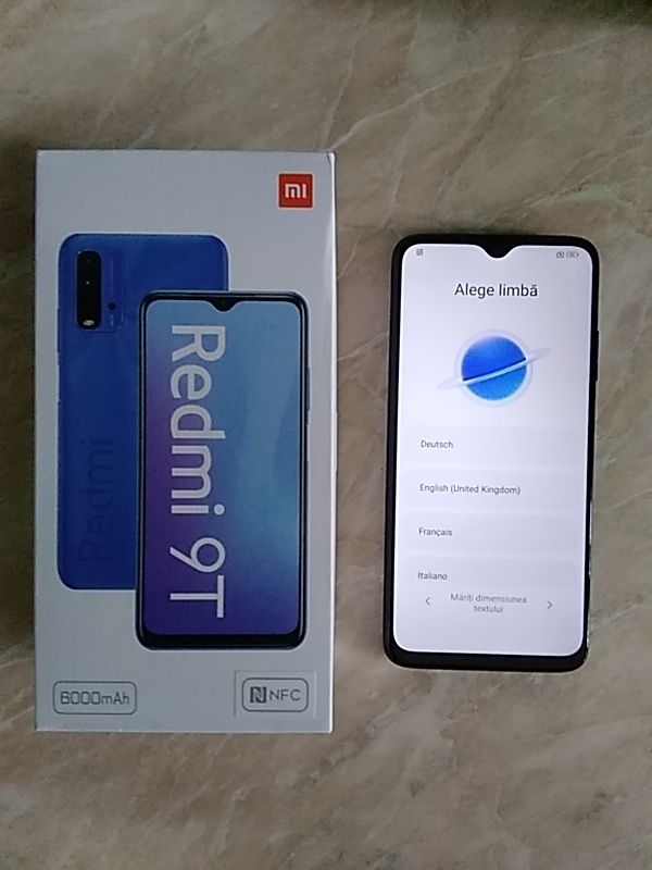 Telefon XIAOMI REDMI 9T, impecabil (stare nouă)