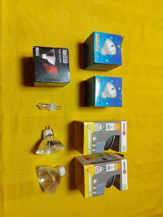 Becuri LED lexman model gu10,  6.8W = 70W + becuri halogen, buc = 8