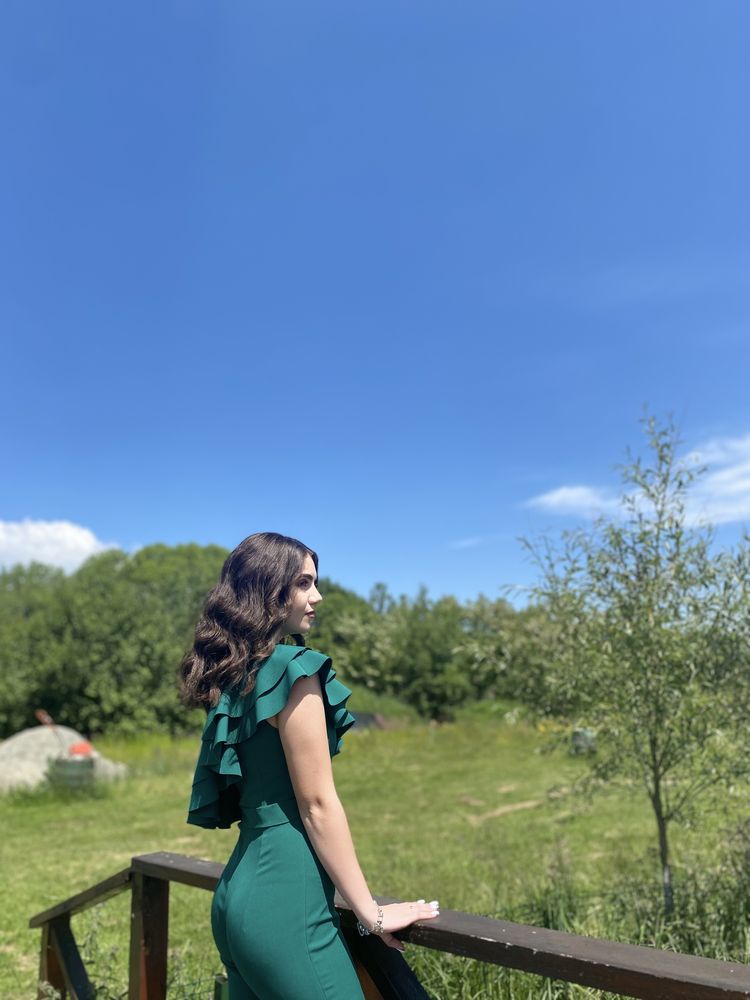 Salopeta ocazie verde smarald