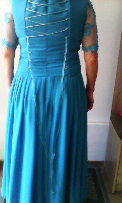 rochie de ocazie ,din voal cu dantela