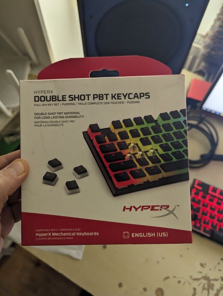 Tastatura mecanica gaming HyperX Alloy FPS + double shot pbt keycaps