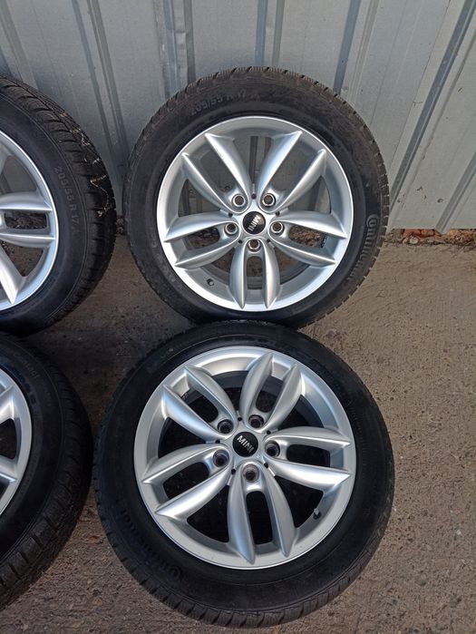 4 jante originale Mini R17 echipate de iarna Continental 205/55 R17