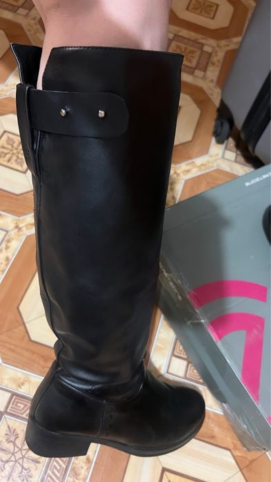 Кожаные сапоги, полностью натуралка