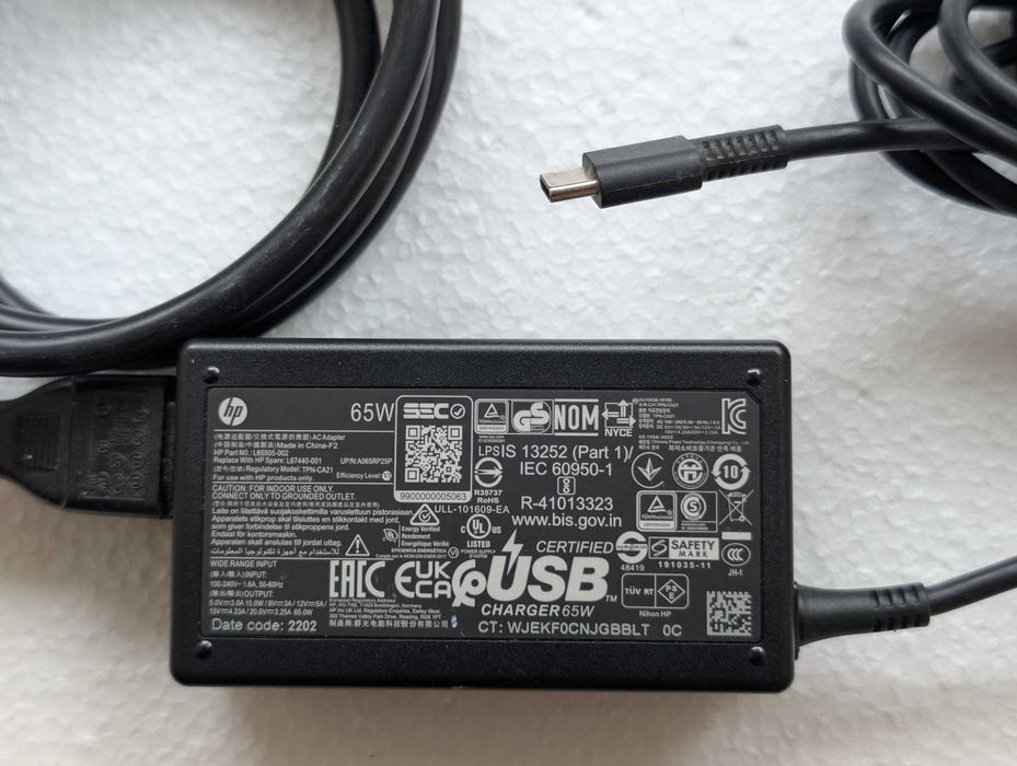 Incarcator HP USB-C Type-C 65W 20v