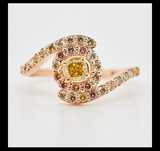 Inel aur 14k, nou nouț, 0.9 ct diamant!