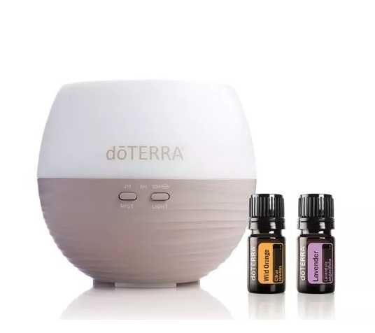 Difuzor Doterra Petal + Lavanda 5ml & Wild Orange 5ml