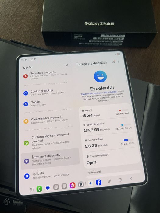 Samsung Z Fold 5 impecabil full box