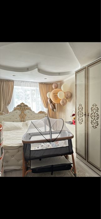 Манеж-кровать, полозья для качания