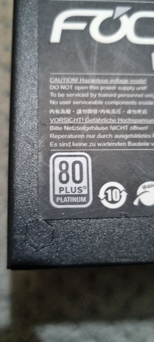 Sursă FOCUX GX 650 W certificare 80% platinium