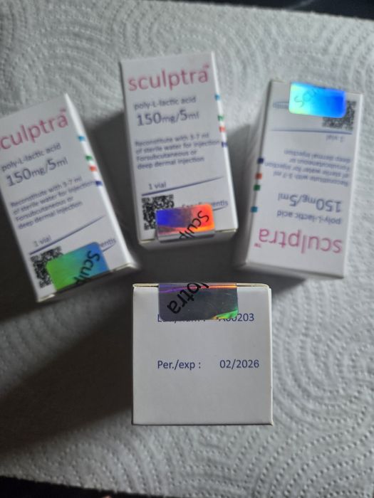 Sculptra poly-L-lactic 150mg/5 ml