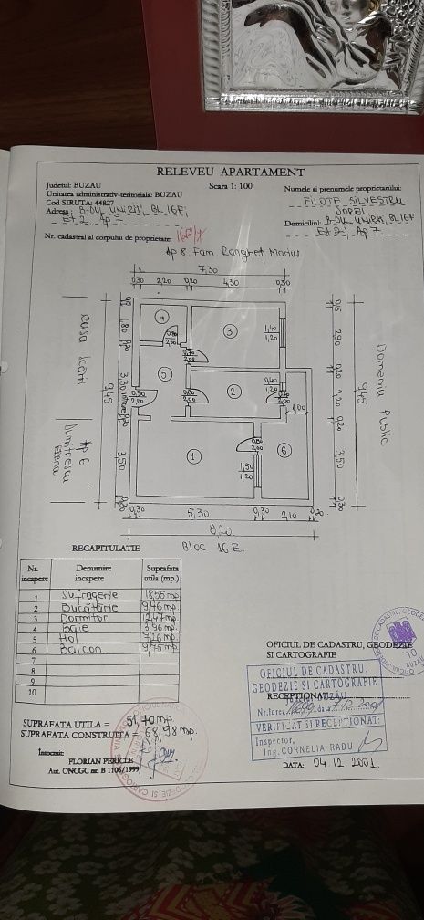 Vand Apartament cu 2 camere ultracentral Buzau