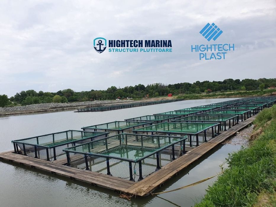 Viviere flotabile pentru creșterea peștelui