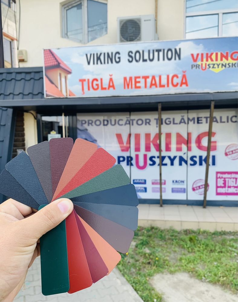 Gard din tabla cutata model T35 fatada de la Viking Solution Craiova