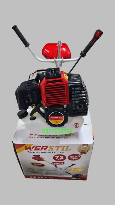 Моторна коса,тример,храсторез 72cc Werstil + подаръци