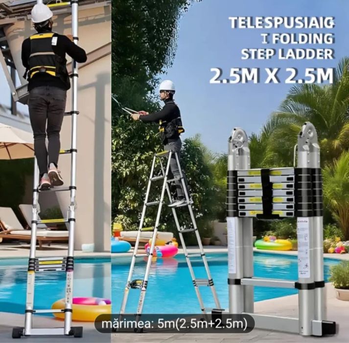 Scara telescopica extensibila 5 m