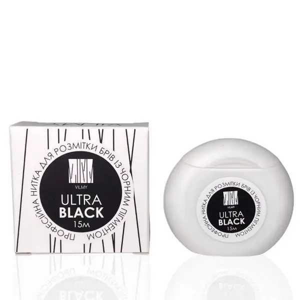 Конец за маркиране на вежди Vilmy Ultra Black, 15 м